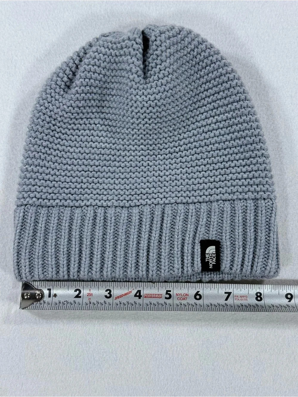 The North Face Women's Gray Purrl Stitch Beanie Knit Hat One Size